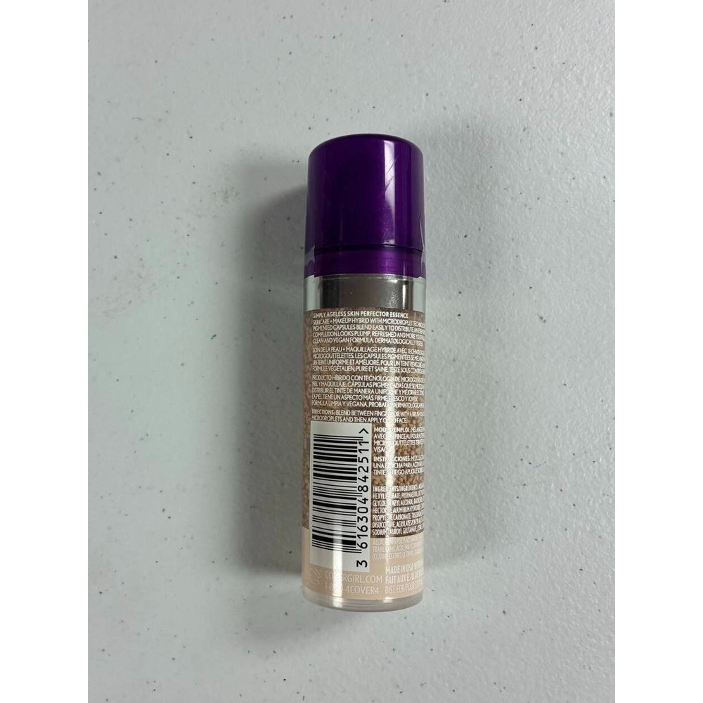(2)Covergirl Simply Ageless Skin Perfector Essence Foundation 10 FAIR - Picture 2 of 6